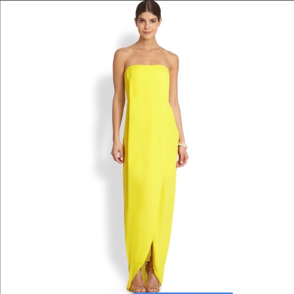 Yellow BCBG dress